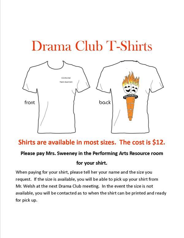 Drama Club Shirt Photo